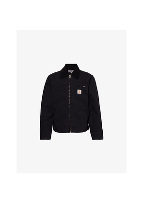Mens Carhartt WIP Detroit Summer Logo-Patch Cotton Jacket