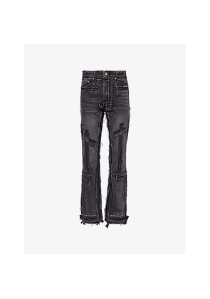 Mens Who Decides War By Ev Bravado Exposure Distressed Denim Jeans