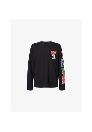 Mens True Religion Graphic-Print Long-Sleeved Cotton Top