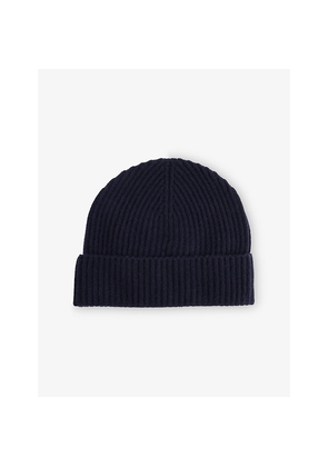 Mens Sunspel Ribbed Cashmere Beanie