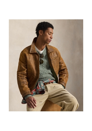 Leather Newsboy Jacket