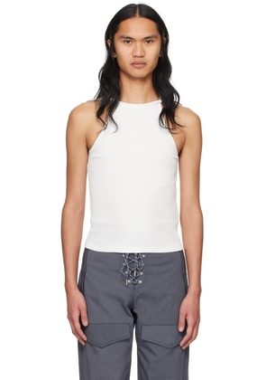 Dion Lee White Barball Tank Top