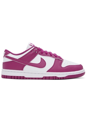 Nike White & Pink Dunk Low Next Nature Sneakers