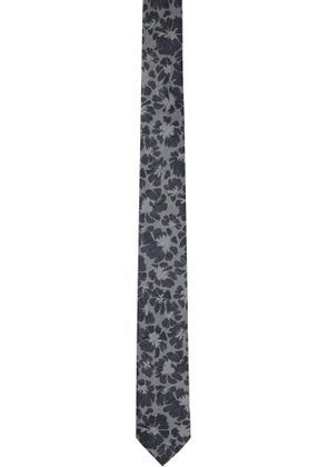 Dries Van Noten Gray Jacquard Tie