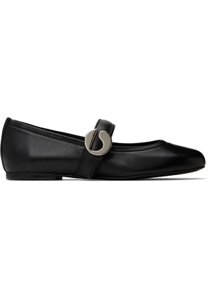 Coperni Black Belt Ballerina Flats
