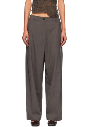 Cordera Brown Wide-Leg Trousers