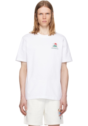 Casablanca White Montagne Ondulee T-shirt