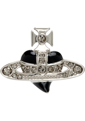Vivienne Westwood Dimante Heart Stud Single Earring
