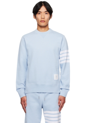 Thom Browne Blue Classic Loopback 4-Bar Sweatshirt