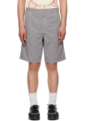 Carhartt Work In Progress Gray Single Knee Shorts