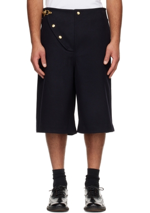 Wales Bonner Navy 'The Parade' Shorts