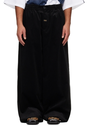 Martine Rose Black Extreme Wide Leg Tailored Trousers