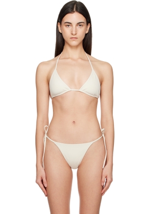 Belle Anna Off-White Estelle Bikini Top