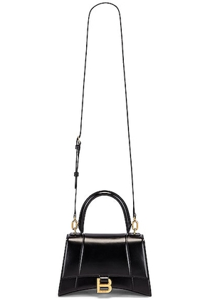 Balenciaga Small Hourglass Top Handle Bag in Black - Black. Size all.