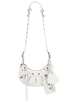 Balenciaga XS Le Cagole Shoulder Bag in Optic White - White. Size all.