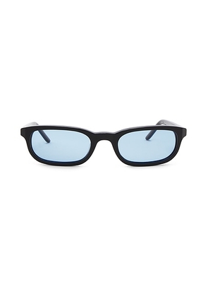 BRU Eyewear Flossie Wayfarer Sunglasses in Sky - Blue. Size all.
