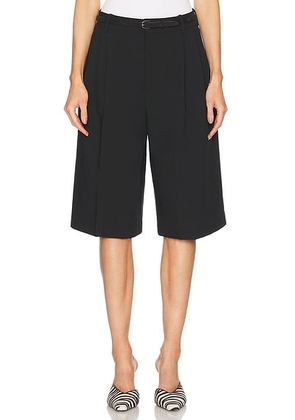 EAVES Colby Long Short in Black - Black. Size XXS (also in S).