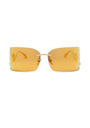 Dolce & Gabbana Rectangular Sunglasses in Gold - Metallic Gold. Size all.