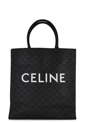 celine Celine Triomphe Vertical Cabas Tote Bag in Black - Black. Size all.