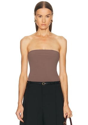 EAVES Bo Tube Top in Mocha - Brown. Size L (also in M, S, XL, XS, XXS).
