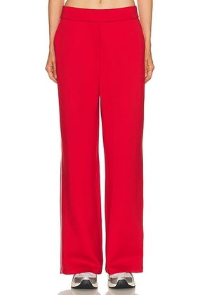 Beyond Yoga in The Flow Wide Leg Pant in Holly Red - Red. Size L (also in M, S, XS).