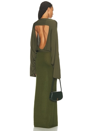 Aya Muse Pine Dress in Pine - Dark Green. Size M (also in ).