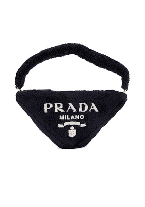 prada Prada Terry Triangle Handbag in Black - Black. Size all.