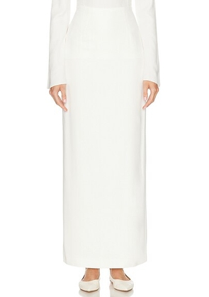 Gabriela Hearst Robbia Skirt in Ivory - Ivory. Size 42 (also in ).