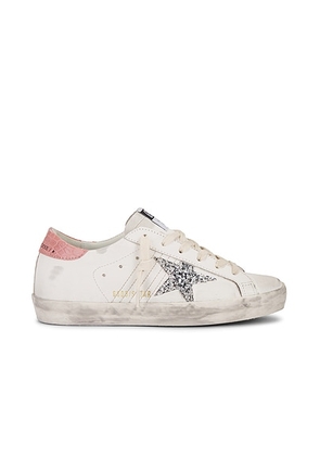 Golden Goose Super Star Sneaker in White  Silver  & Pink - White. Size 41 (also in ).