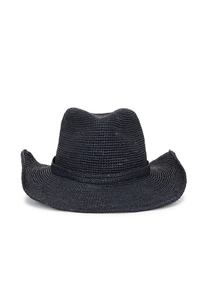 Janessa Leone Sacha Cowboy Hat in Navy - Navy. Size L (also in S, XL).