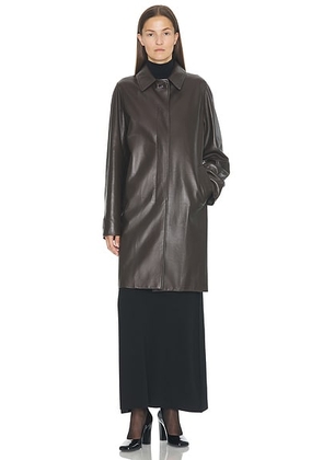 The Row Gracia Coat in Brown - Brown. Size 0 (also in 4).