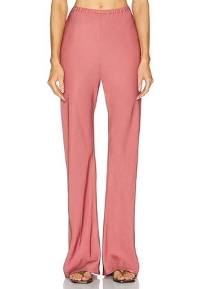 SABLYN Rio Flared Bias Cut Pant in Desert Bloom - Rose. Size S (also in L, M, XS).