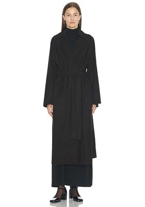 The Row Solana Coat in Dark Brown - Brown. Size 0 (also in 2, 4, 6).