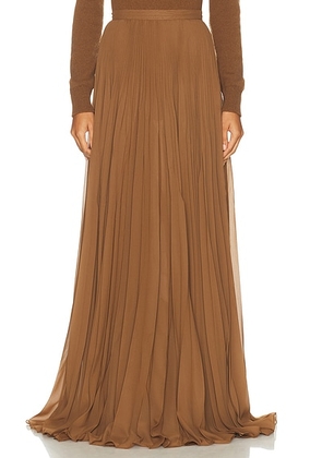 Ralph Lauren Collection Marsha Skirt in Cognac - Tan. Size 4 (also in ).