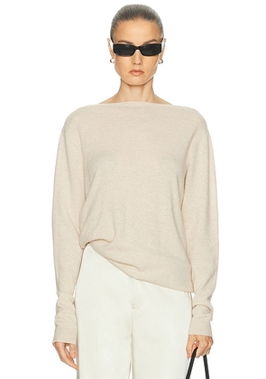 SRG Sarriah Cashmere Sweater in Oatmeal - Beige. Size L (also in M, S, XS, XXS).