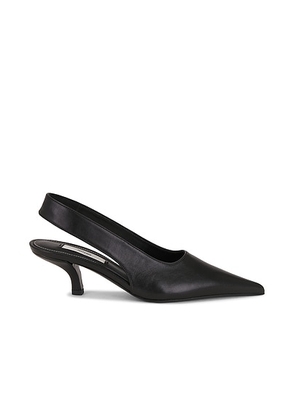 Toteme Classic Leather Slingback in Black - Black. Size 36 (also in 37, 38).