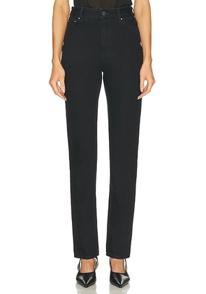 Toteme High Slim Leg in Black - Black. Size 27 (also in 25, 26, 28, 29, 30, 31).