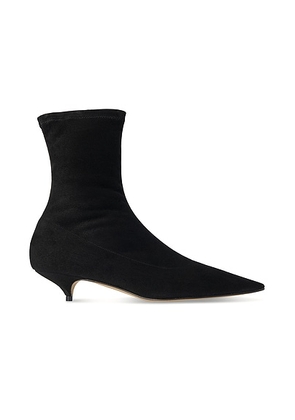 The Row Liisa Kitten Bootie in Black - Black. Size 36 (also in 38.5, 39).