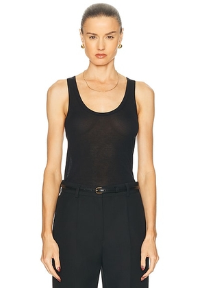 Toteme Knit Tank Top in Black - Black. Size L (also in M, S, XS).