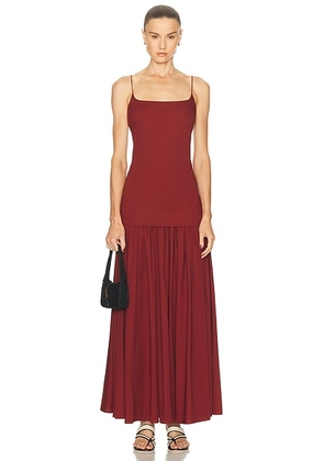 Staud Ari Dress in Sangria - Burgundy. Size XS (also in L, M).