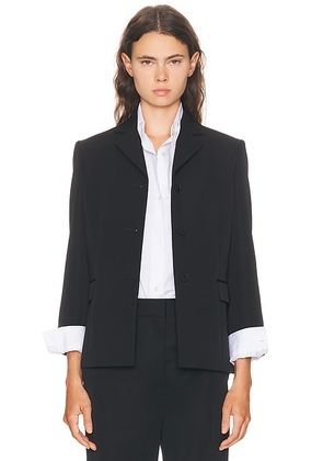 The Row Eudora Jacket in Black - Black. Size 2 (also in 0, 6).