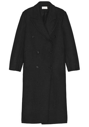 The Row Hariet Coat in Dark Charcoal - Charcoal. Size 4 (also in 2, 8).