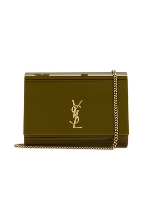 Saint Laurent Vicky Minaudiere Bag in Verde - Green. Size all.