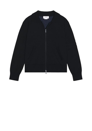 Thom Browne Double Face Full Zip Cardigan in Navy - Navy. Size 1 (also in 2, 3, 4, 5).