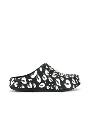 TAKAHIROMIYASHITA The Soloist x OFFOS Leopard Clog in Black - Black. Size 10 (also in 11, 12, 8, 9).