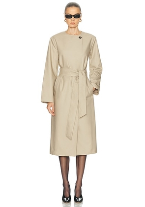 SRG Hudson Coat in Dark Grey Beige - Beige. Size L (also in M, S, XL, XS, XXS).