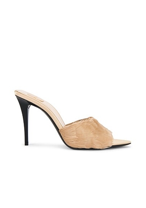 Saint Laurent Romy Mule Sandal in Glorius Nude & Faint Pink - Nude. Size 36 (also in 36.5, 37.5, 38, 38.5, 39, 39.5, 40, 41).