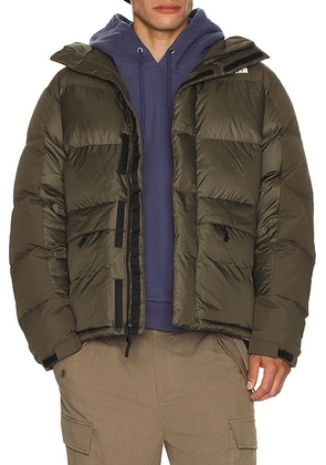 The North Face Hmlyn Down Parka Jacket in New Taupe Green - Taupe. Size S (also in M, XL/1X, XXL/2X).