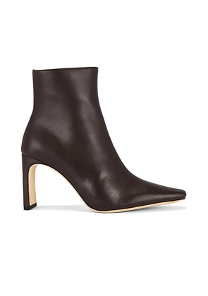 Staud Wally Ankle High Heel Boot in Espresso - Chocolate. Size 40 (also in 41).