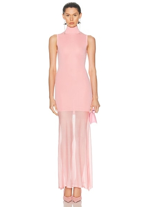 SEROYA Amine Maxi Dress in Coral Blush - Coral. Size L (also in M, S, XS).